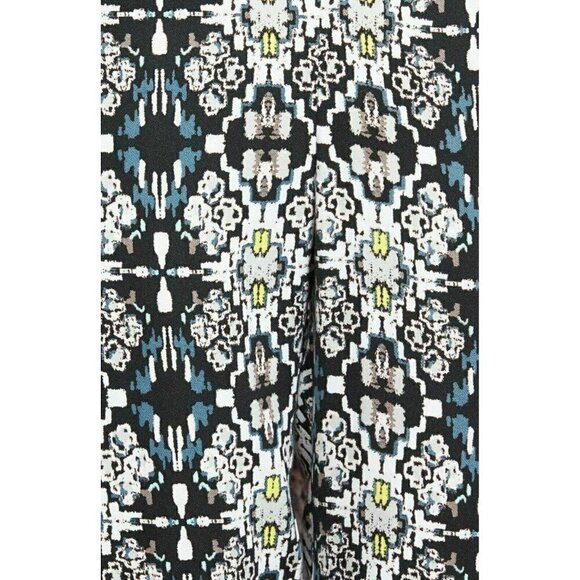Ella Moss Womens Black 'Tierra' Print Ankle High Waist Pants Size M - Picture 7 of 12